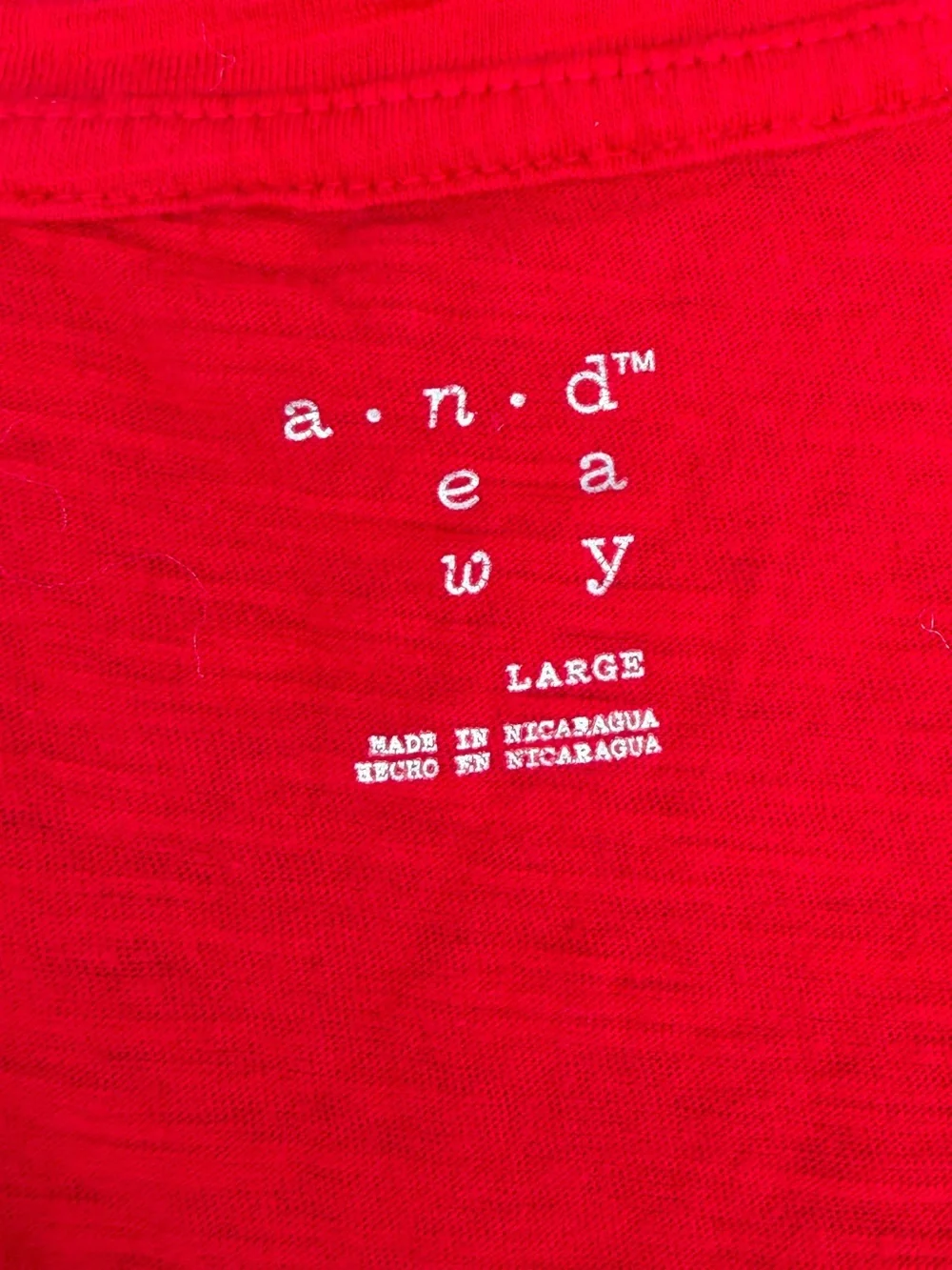 a new day Red V-Neck Short Sleeve Tee